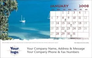 12 Page Desk Calendars