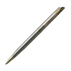 Parker Insignia Series ballpoint pen in silver and gold on a white background.