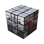 The Rubiks 3x3 Cube is depicted with images of a boat and the FedEx logo on various squares, slightly rotated to reveal different angles and showcase how the images align with the cubes structure.