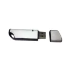 The Conductor silver USB flash drive with cap removed on a white background.
