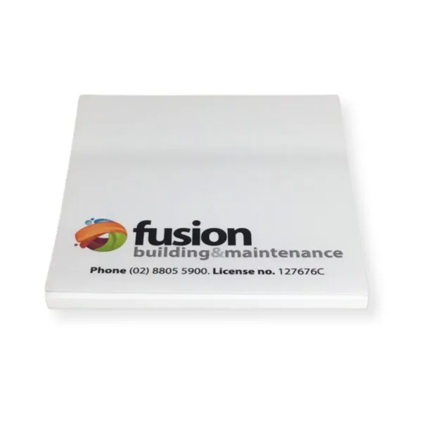 Customsed Adhesive Notepads with company logo and company information