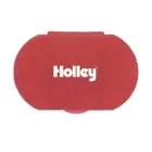 Red oval pill box with Holley logo.