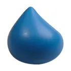 The Water Droplet Stress Ball, with its smooth, glossy blue surface reminiscent of a water droplet, rests on a white background, exuding calm.