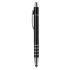 Metal Stylus Pen Euro - rush with silver accents, shown vertically on a white background.