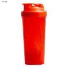 Bright orange Anniston Protein Shakers - rush with lid and mixing ball for workouts.