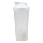 Anniston Protein Shakers - rush with white lid and mixing ball, shown on a white background.